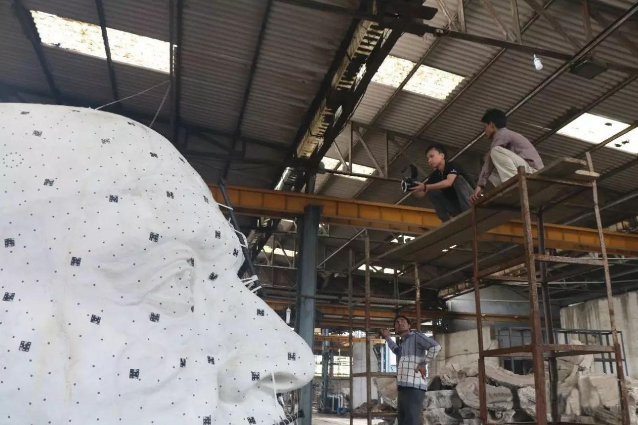 三維掃描技術(shù)超乎想象的應(yīng)用，武漢中觀參與世界理想雕塑的建造