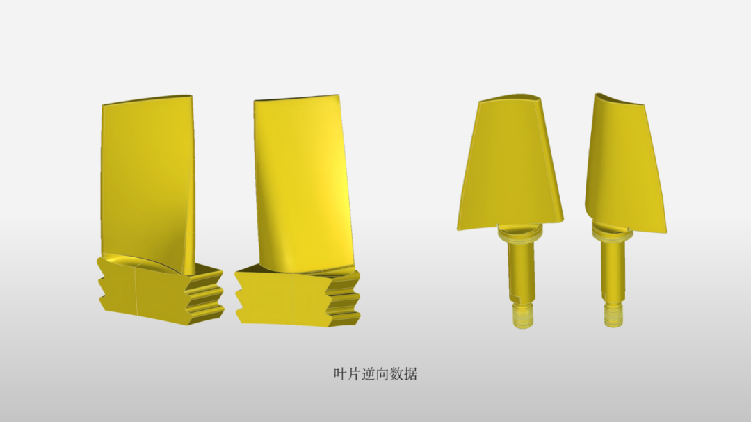 基于掃描數(shù)據(jù)逆向建模，用于制造完美的替代葉片。