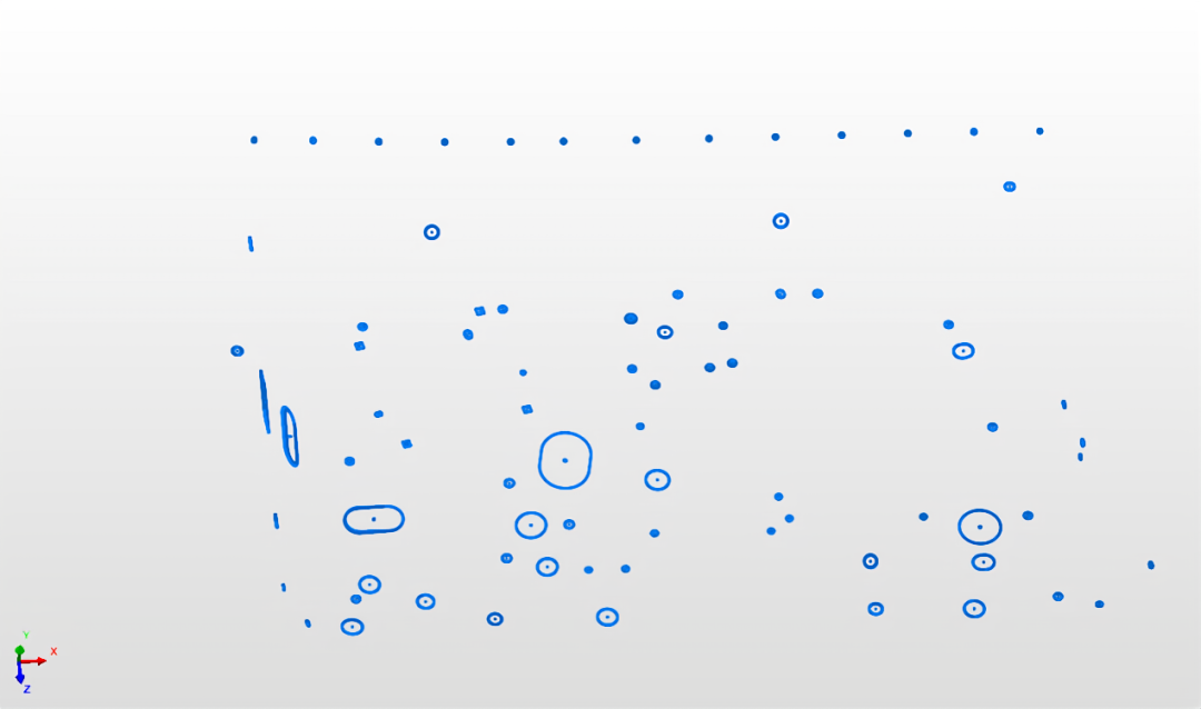 | 利用“孔位閃測”瞬間提取圓孔、U型孔等